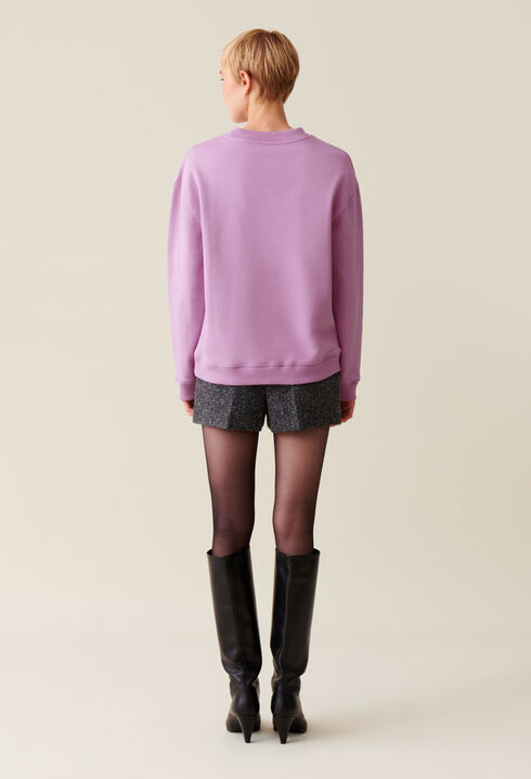 Sudadera amplia Claudie estampada
