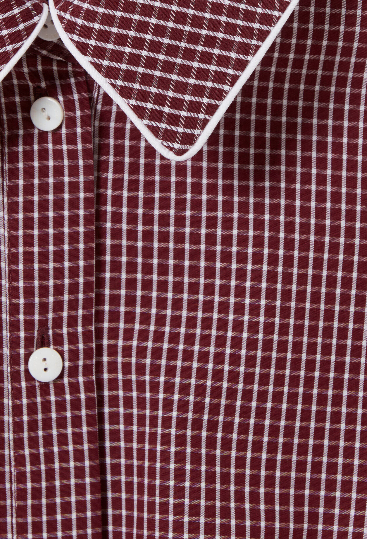 Camisa corta de cuadros