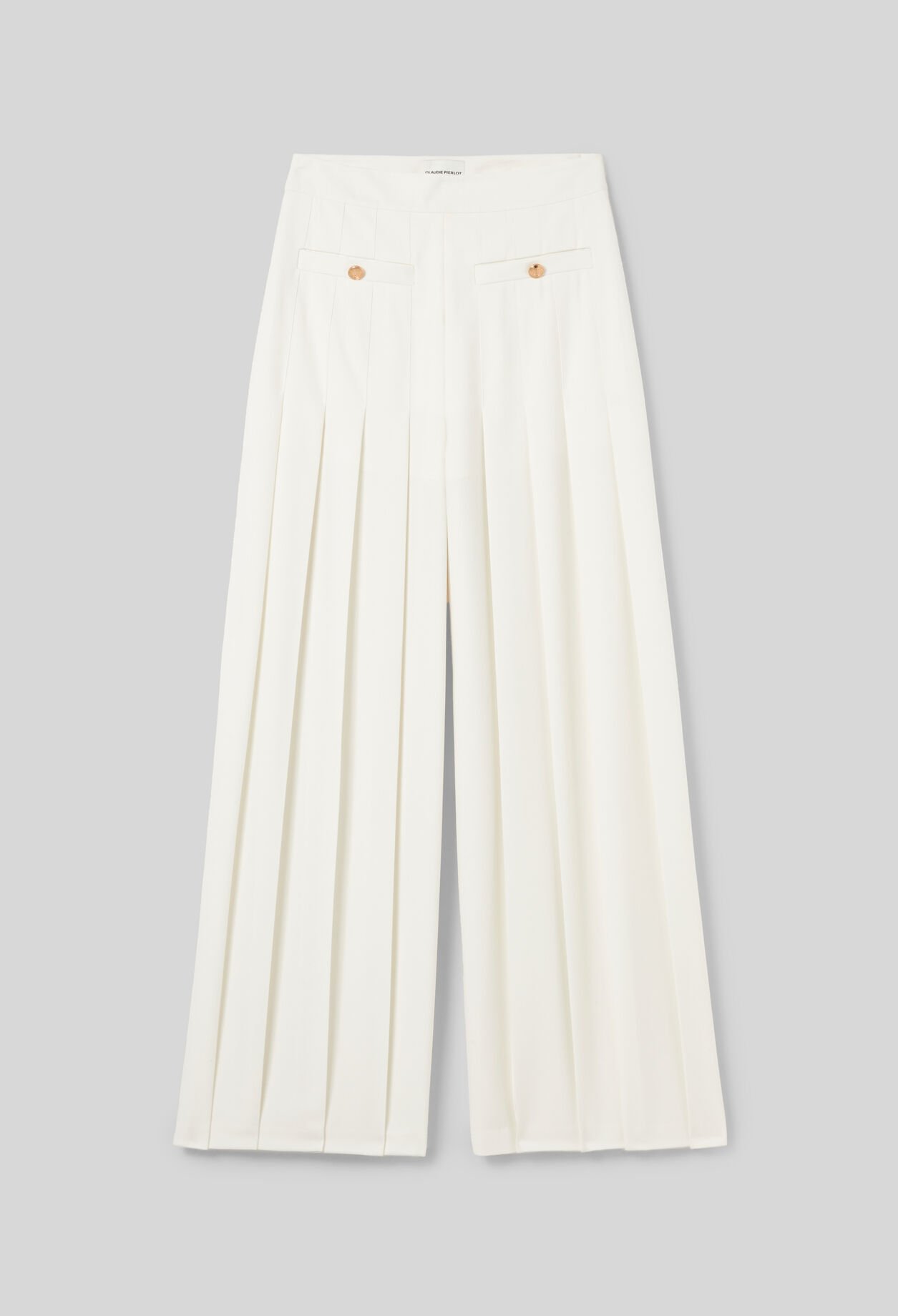 Pantalón amplio con pliegues