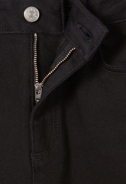 Vaqueros slim negros de tiro medio