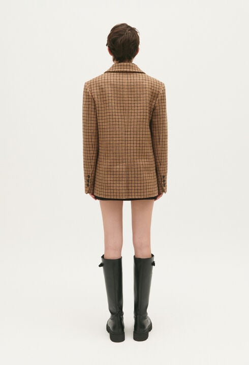 Chaqueta de terciopelo a cuadros
