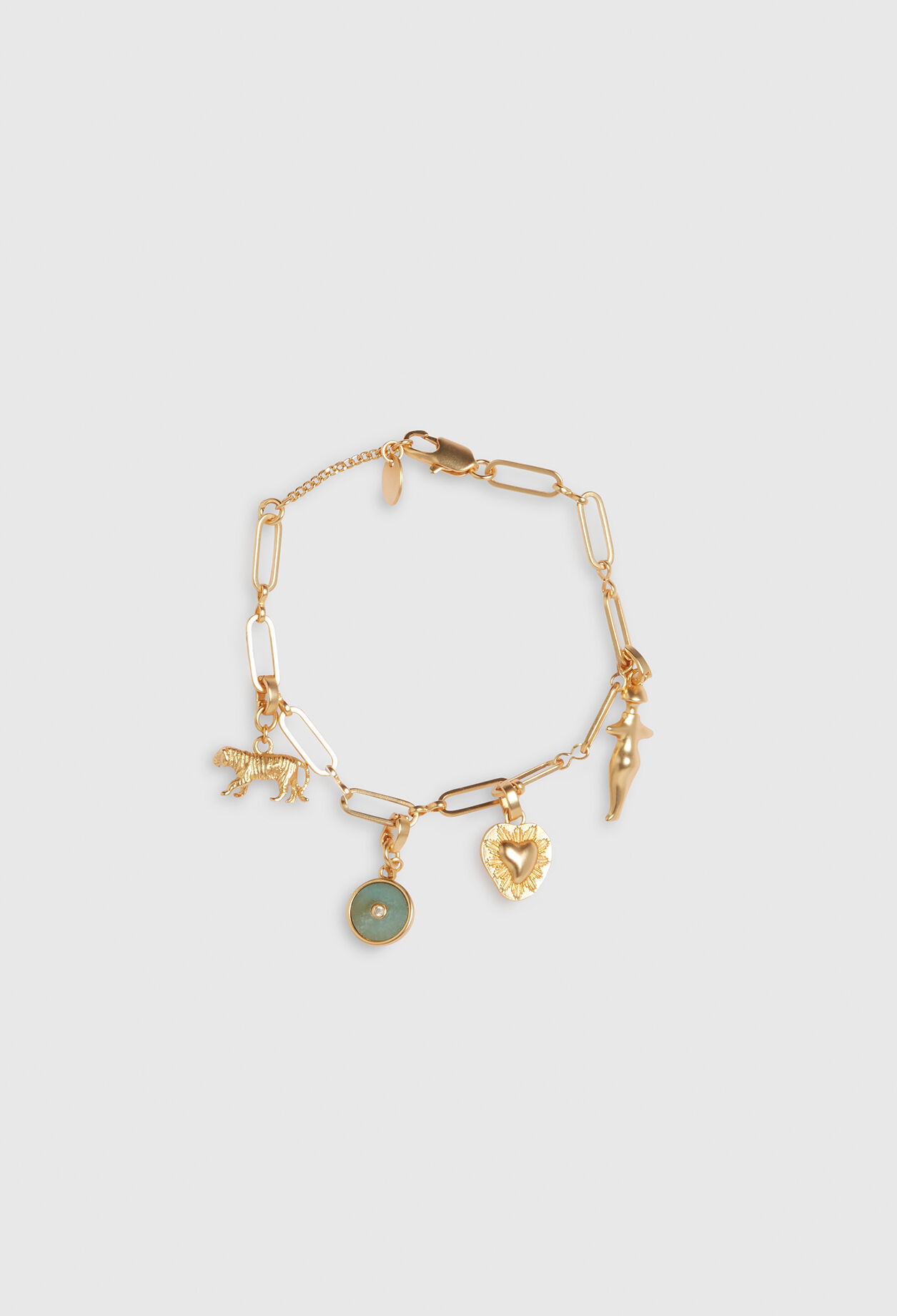 Pulsera de mallas doradas