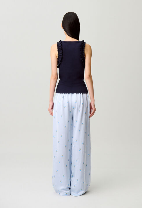 Camiseta bordada de algod&oacute;n