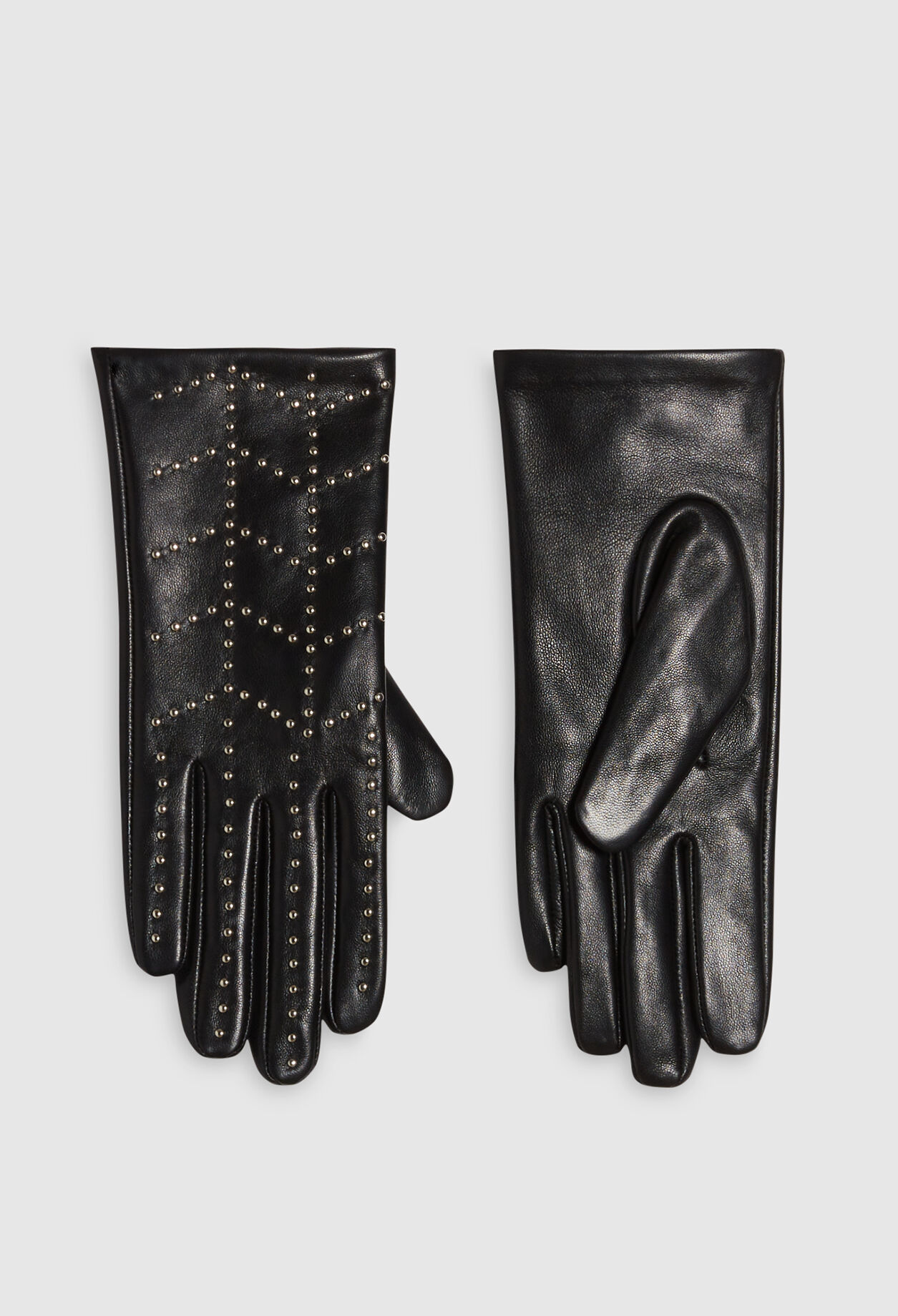 Guantes cuero con tachuelas