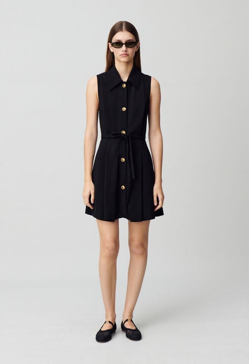 Vestido corto sin mangas