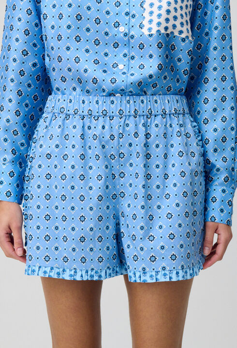 Short fluido estampado