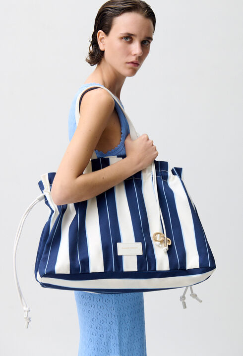 Gran bolso shopper a rayas