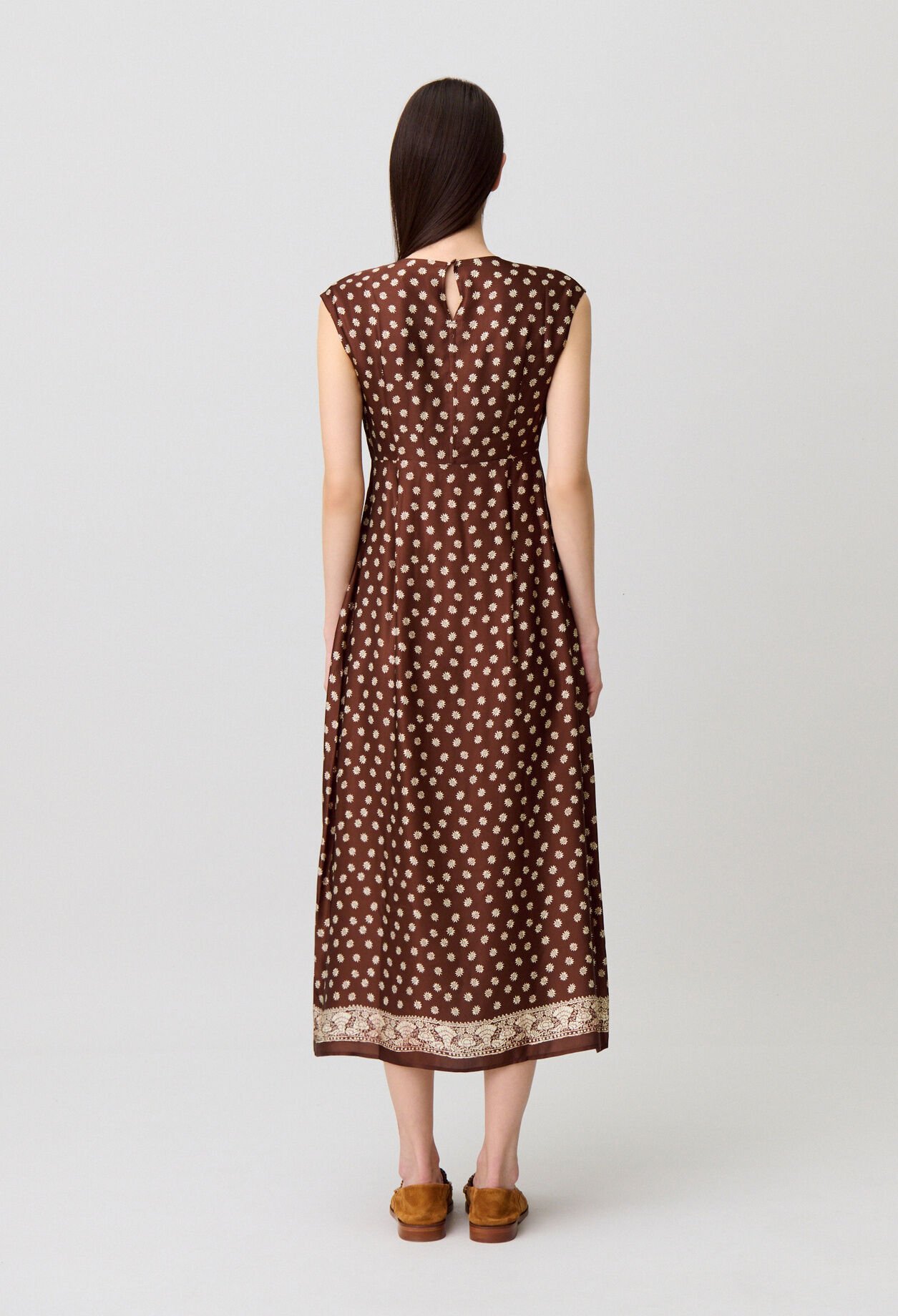 Vestido largo estampado