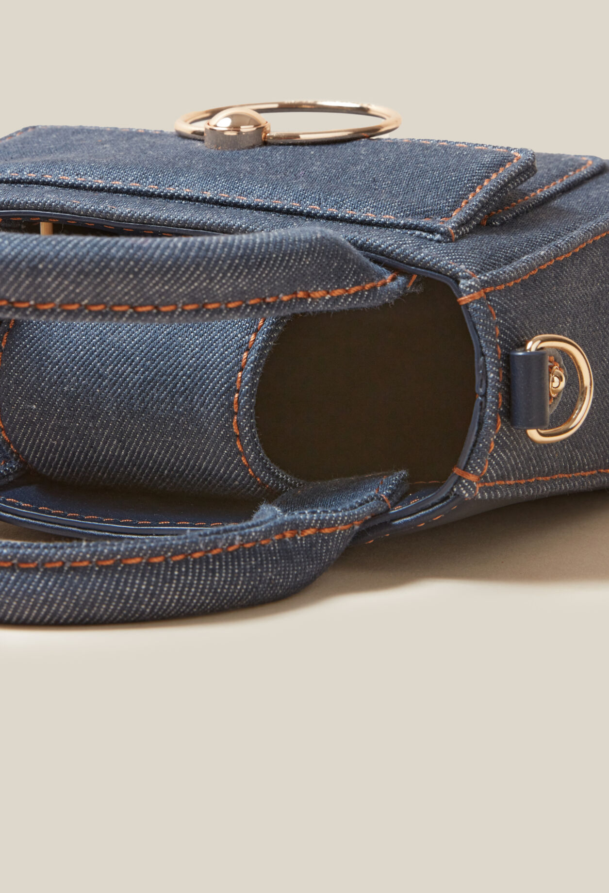 Mini bolso Anouck vaquero cadena
