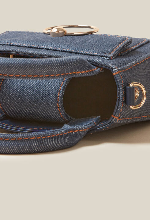 Mini bolso Anouck vaquero cadena