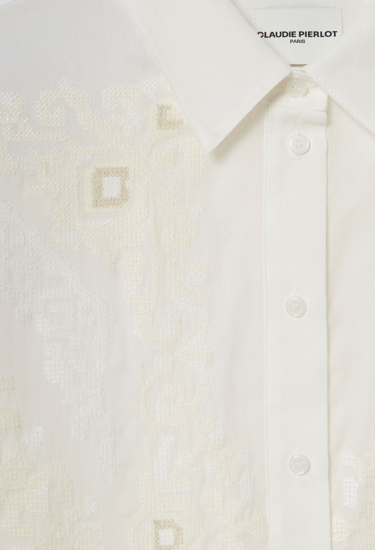 Camisa de algod&oacute;n bordada