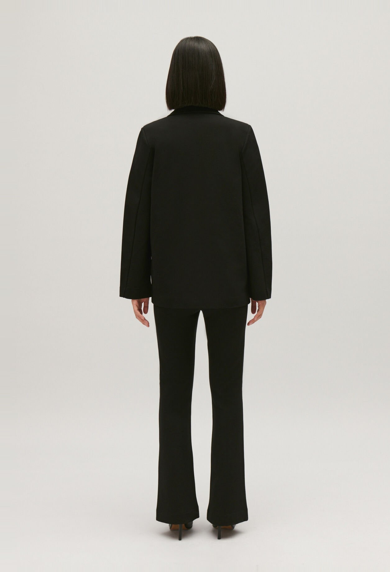 Chaqueta de traje oversize negra