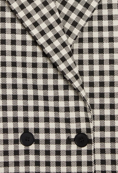 Americana de cuadros bicolor