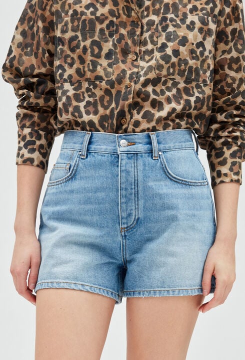 Pantalón corto vaquero azul