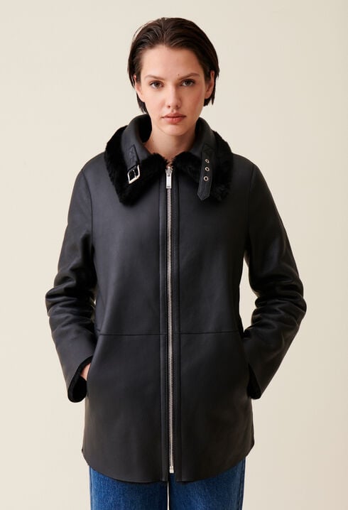 Abrigo con cremallera