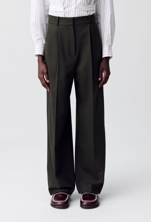 Pantalón de traje ancho
