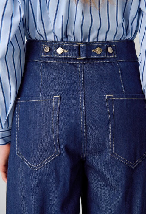 Vaquero de denim índigo recto