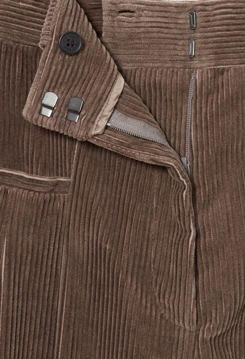Pantalón amplio de terciopelo