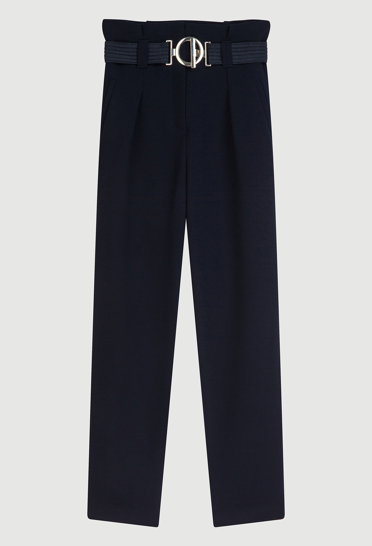 Pantalón de traje con cinturón