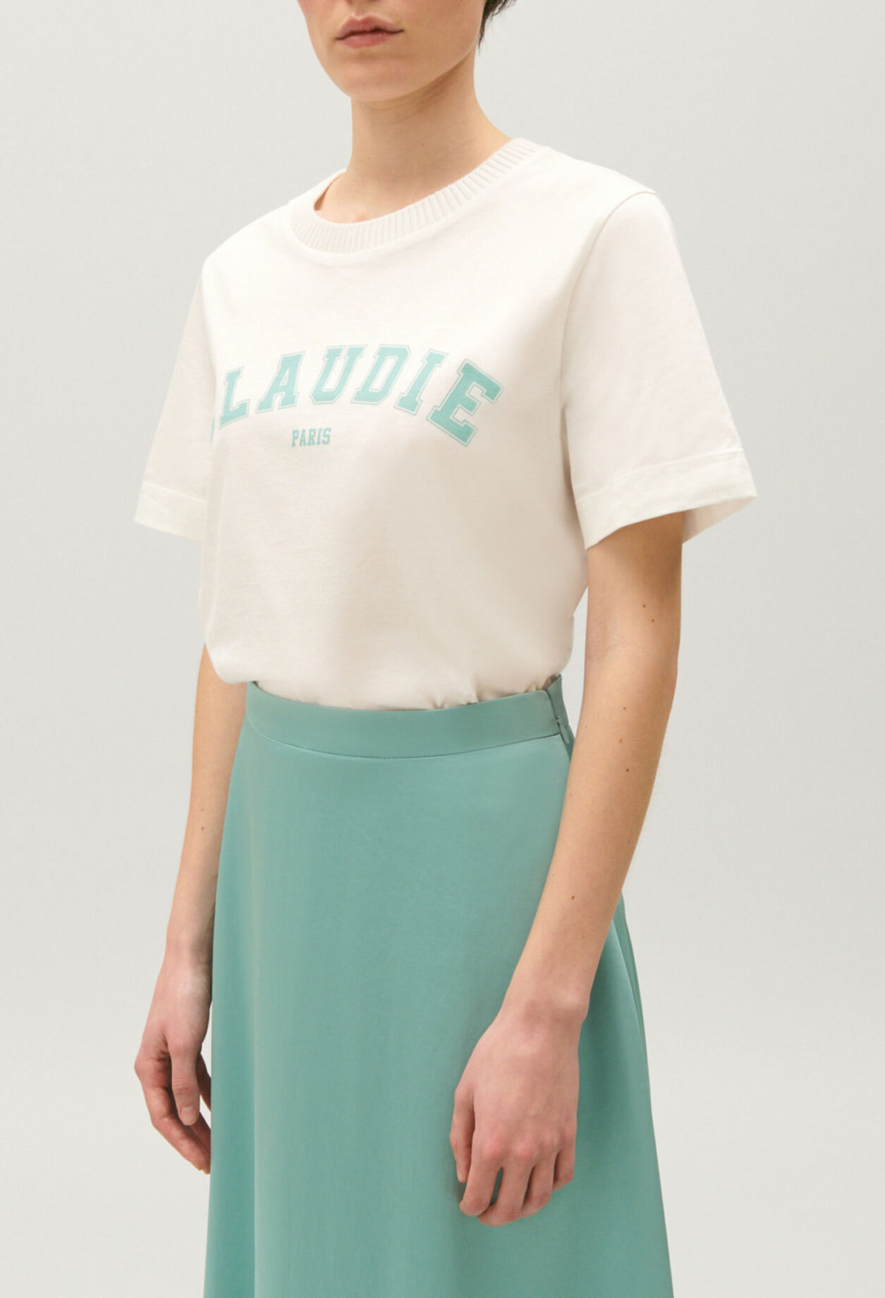 Camiseta algodón CLAUDIE Paris crudo