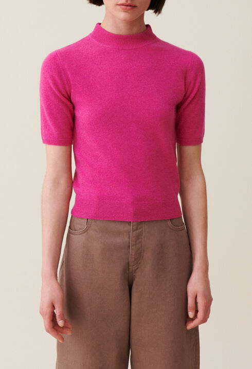 Jersey de lana cuello alto