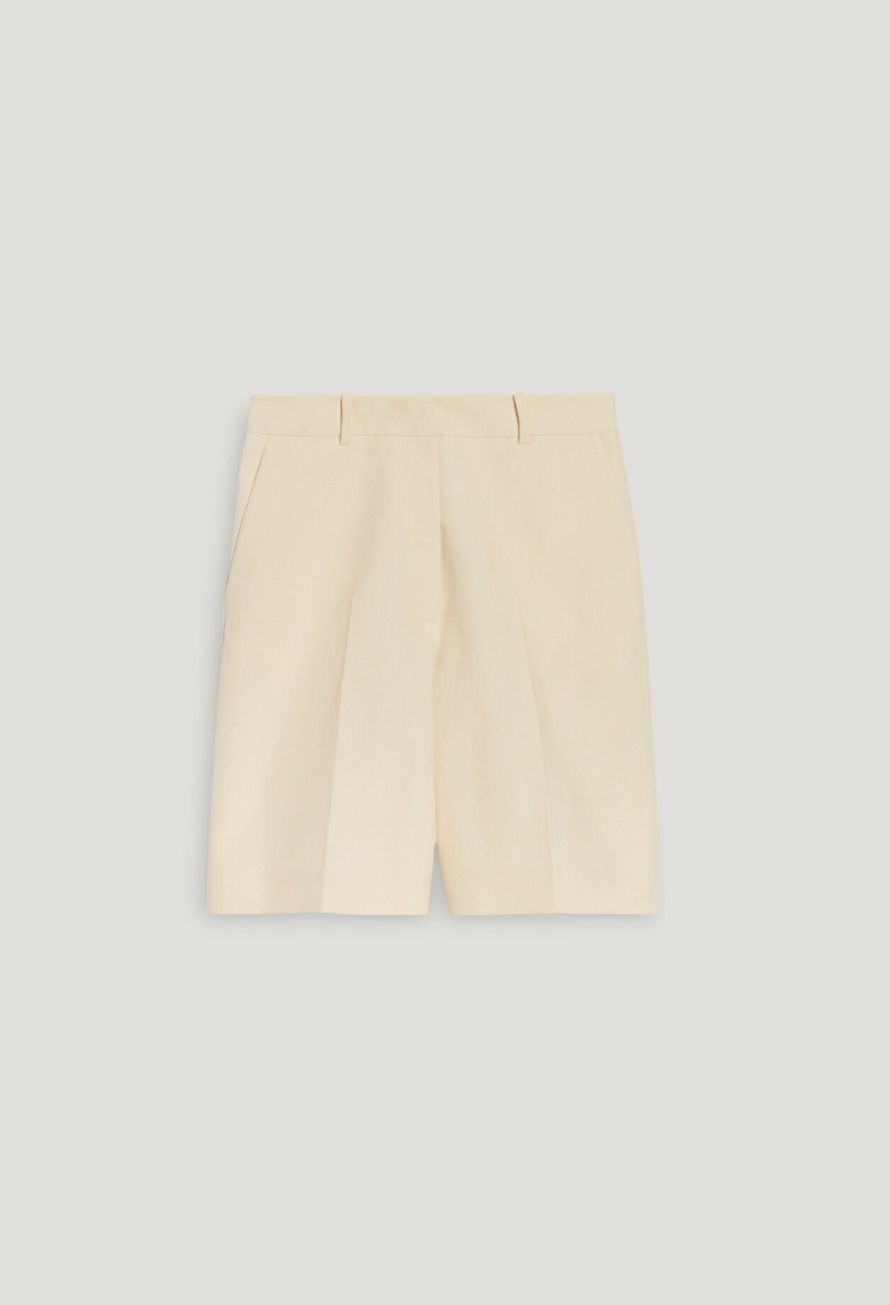 Bermudas algodón beige claro