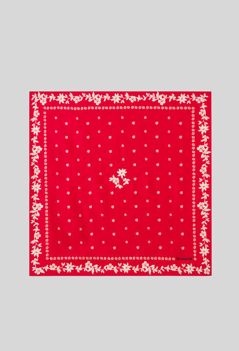Pa&ntilde;uelo cuadrado rojo