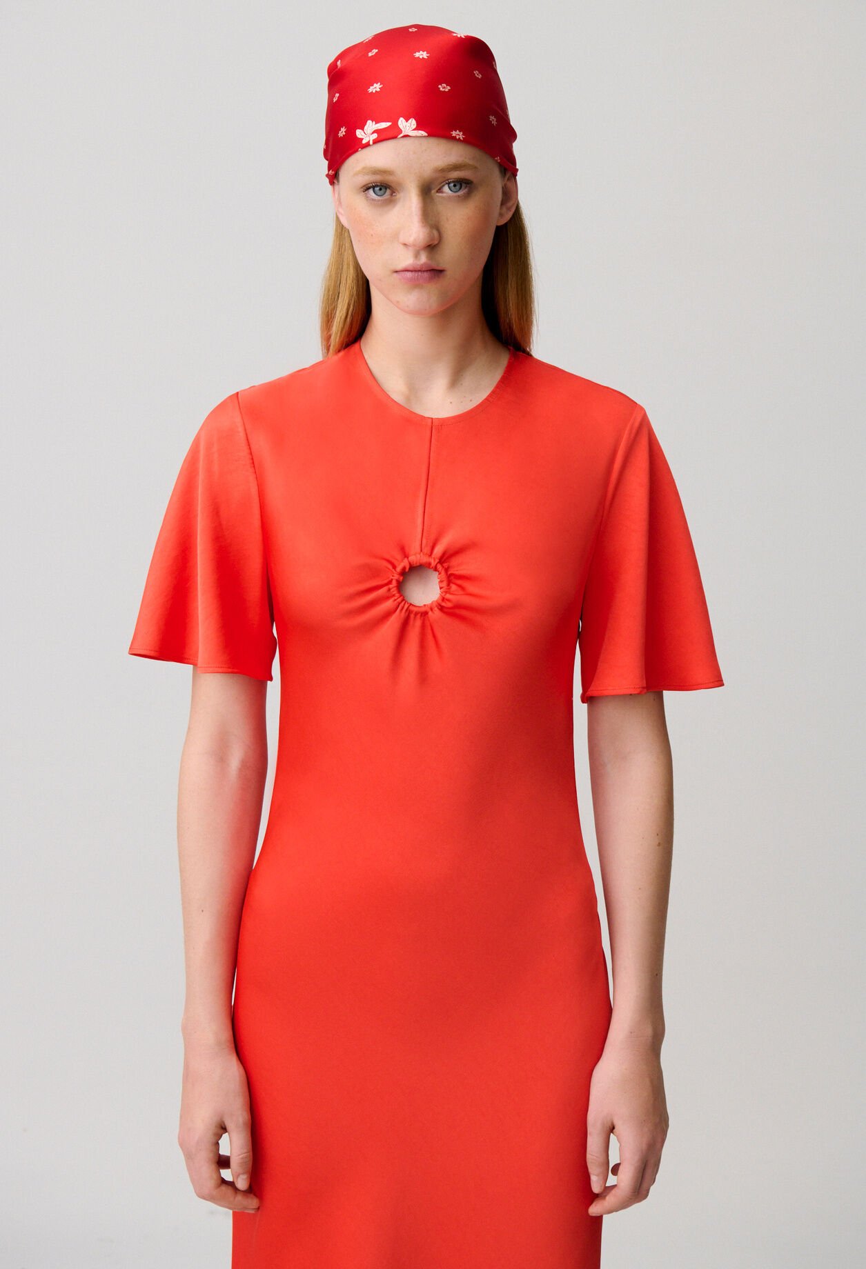 Vestido largo satinado