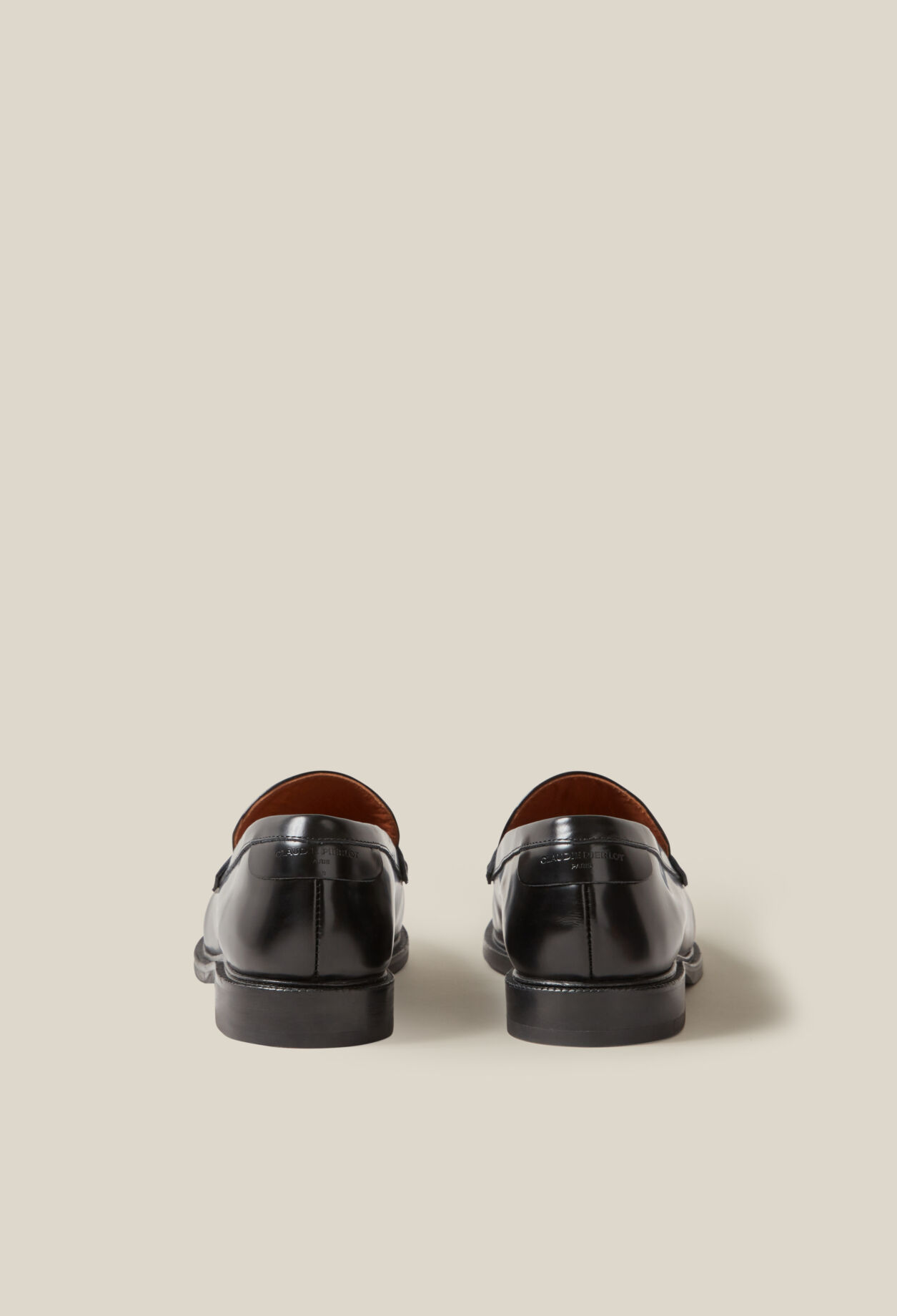 Mocasines de cuero negro