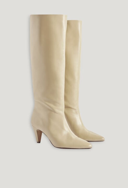 Botas altas de piel