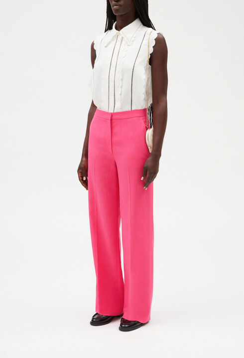 Pantalón ancho rosa