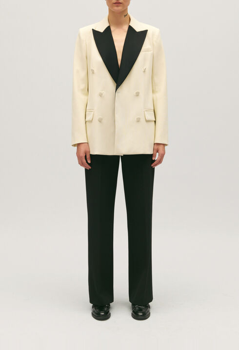 Chaqueta de traje de dos colores