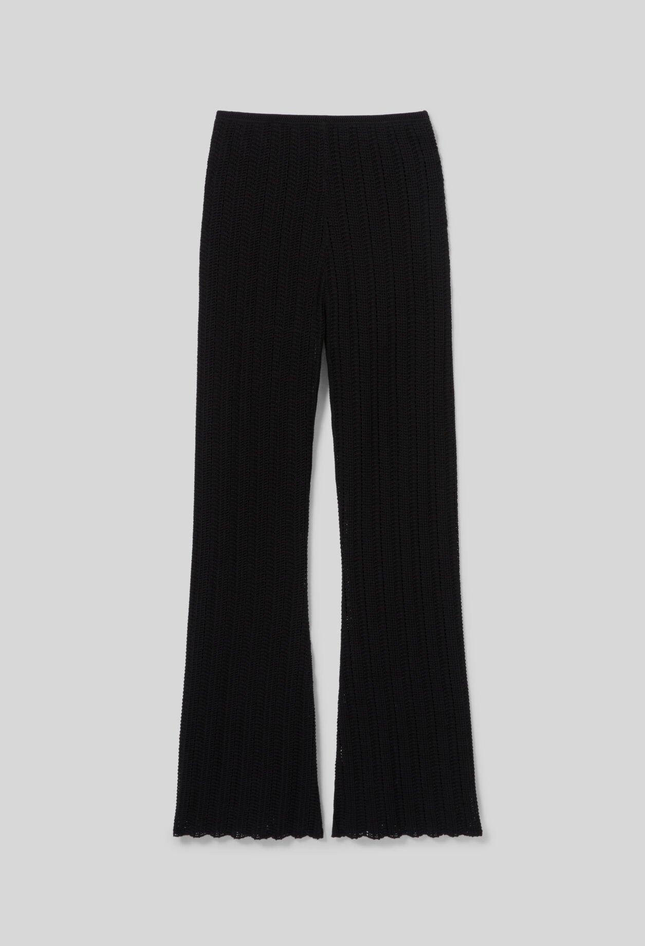 Pantalón fluido de crochet