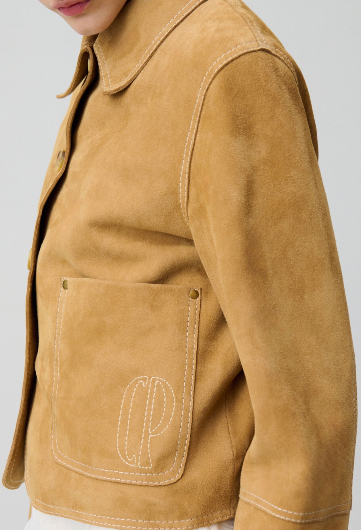 Chaqueta de ante