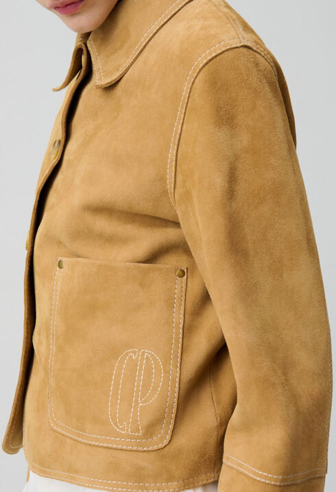 Chaqueta de ante