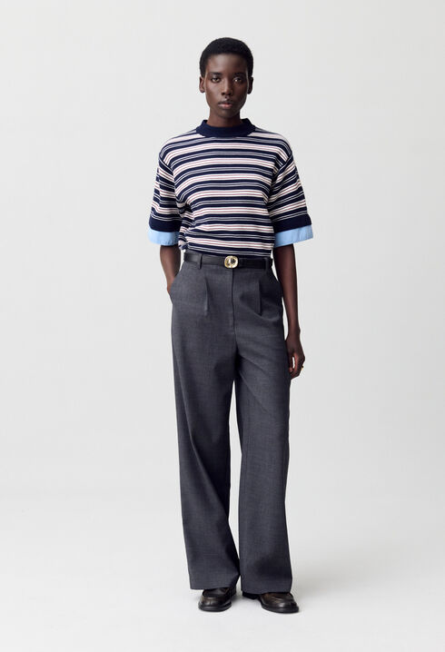 Pantalón de traje ancho