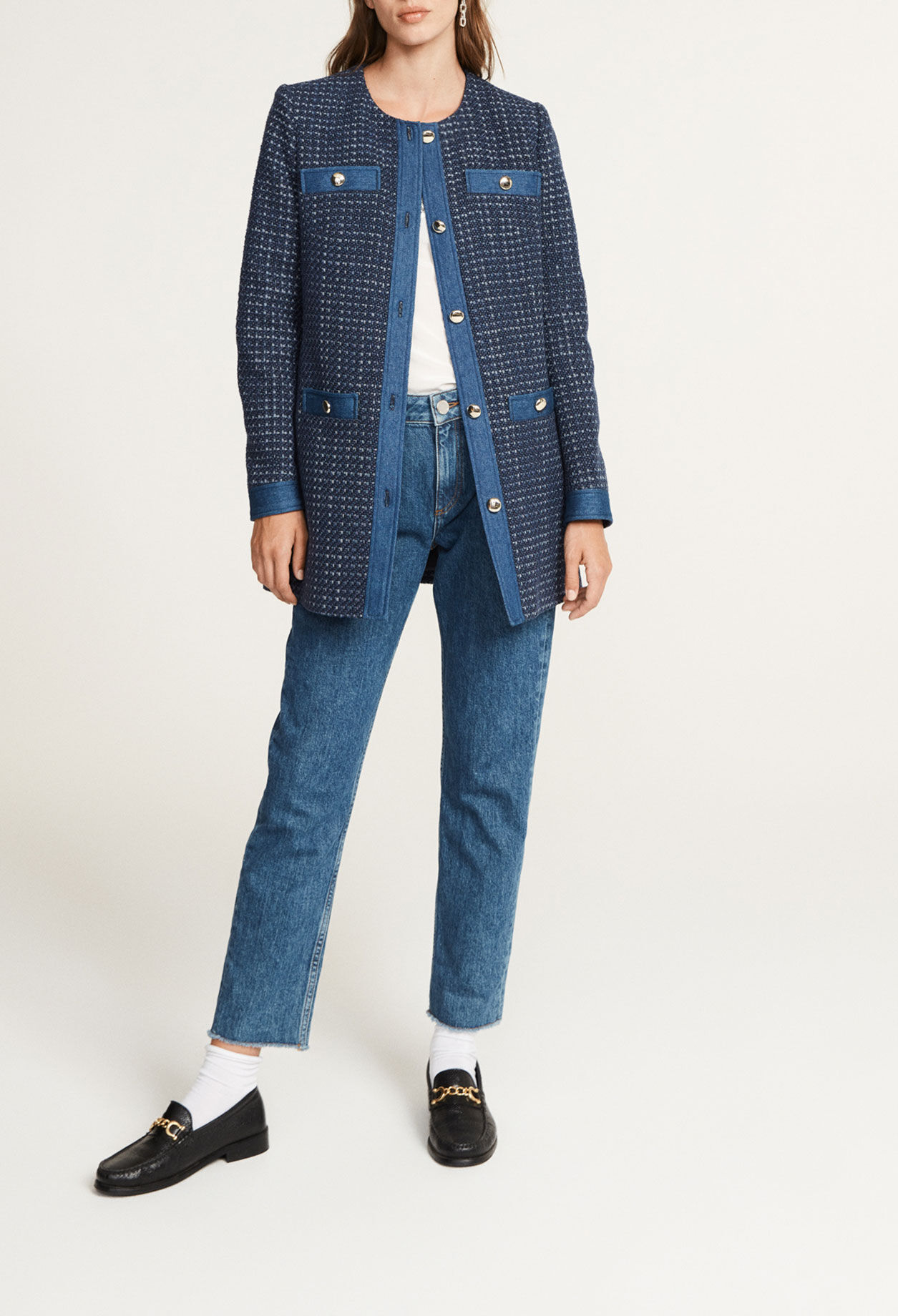 Abrigo de tweed