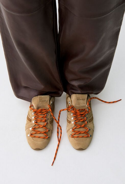 Zapatillas Swing de ante color arena