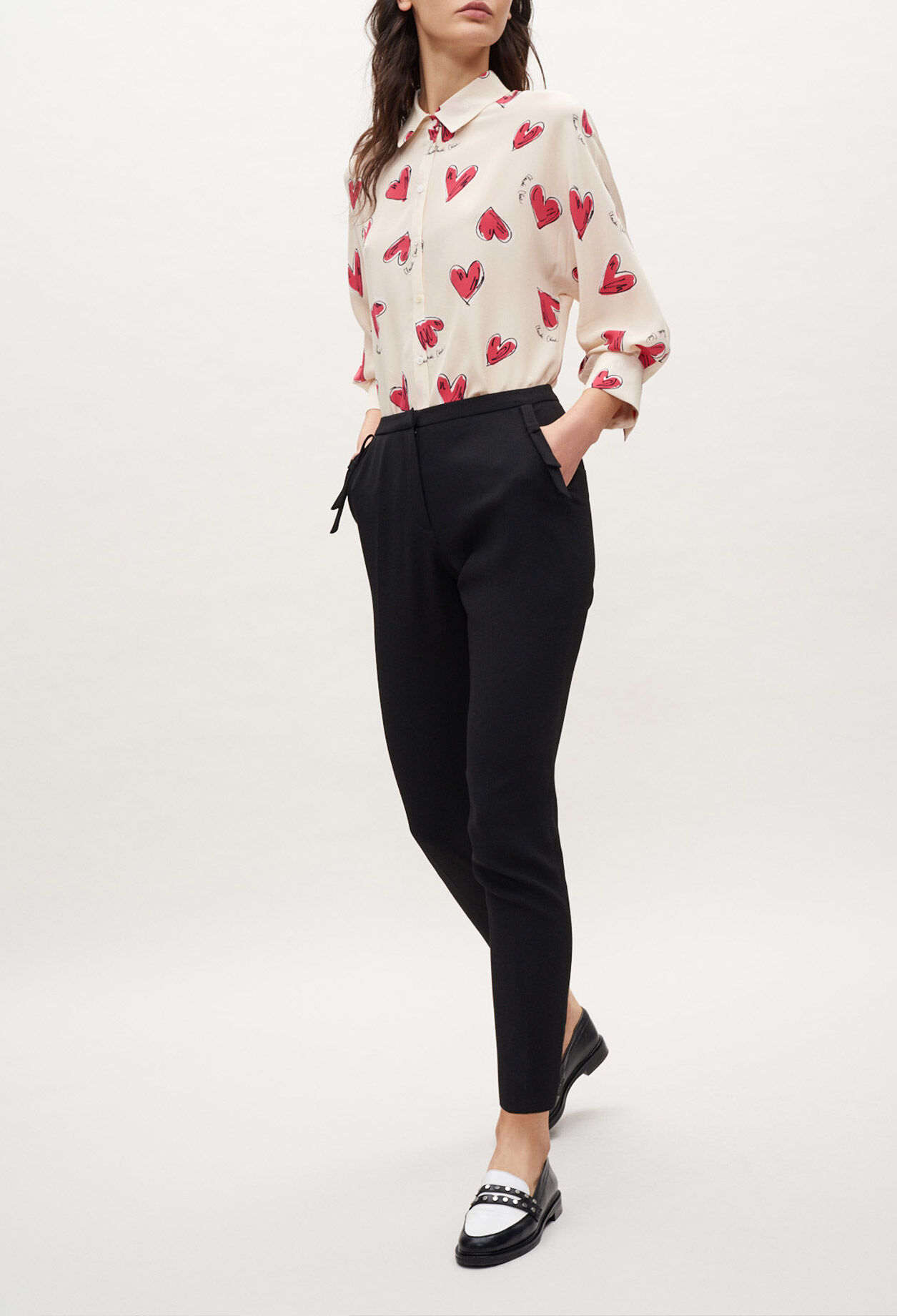 Camisa suelta estampada