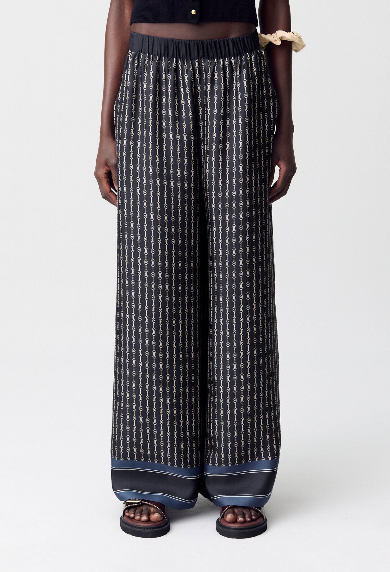 Pantalón fluido estampado
