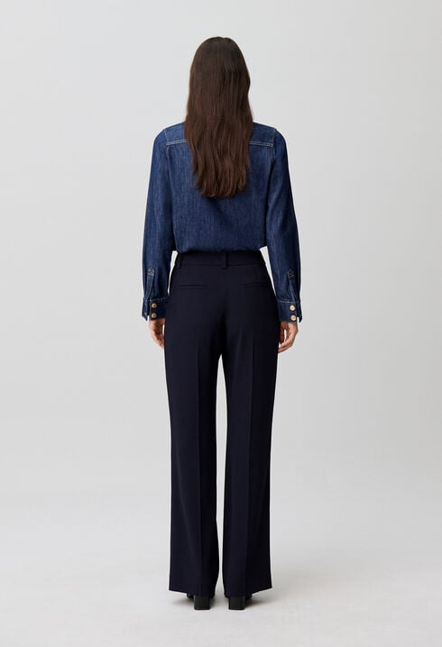 Pantal&oacute;n de traje recto