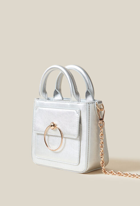 Bolso Anouck nano plateado
