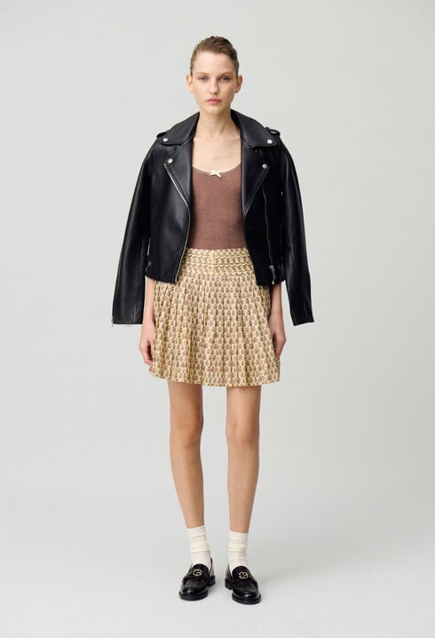 Falda corta estampada