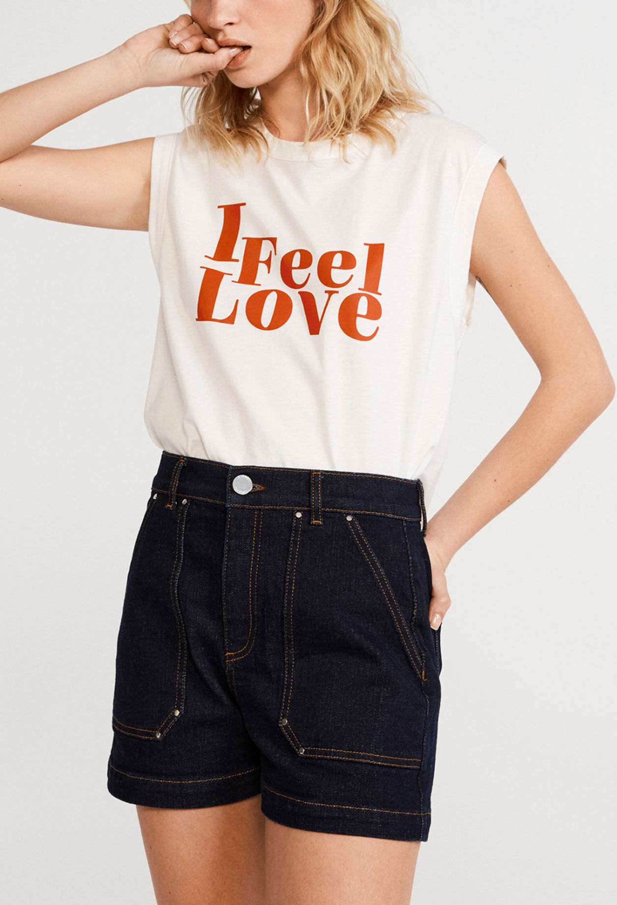 Camiseta crop de algodón bio
