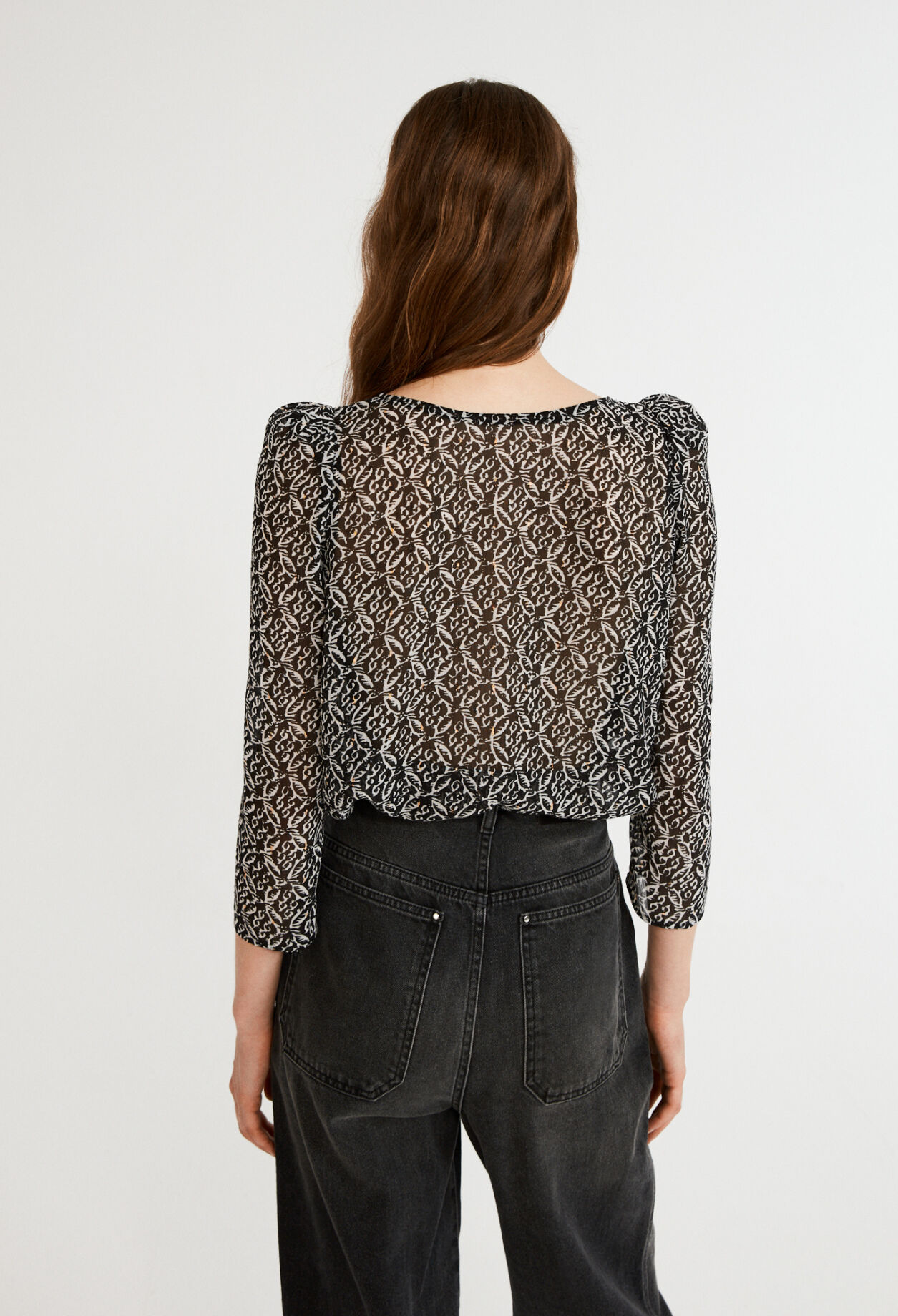 Blusa blanca fluida