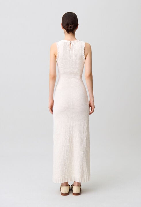 Vestido largo de punto