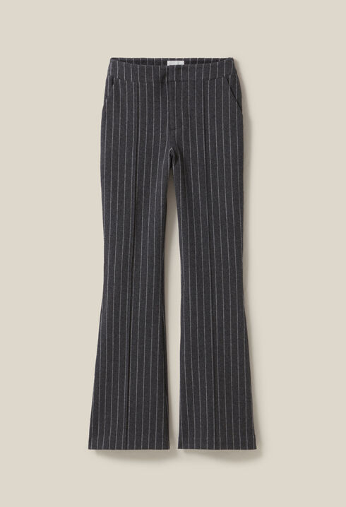 Pantalón flare de rayas