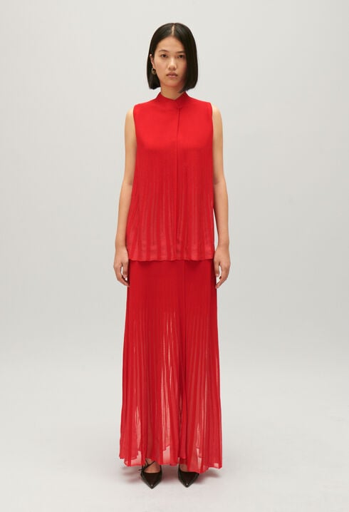 Falda larga de punto