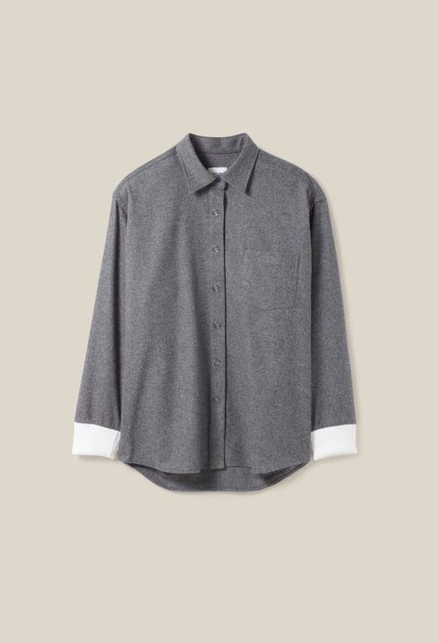 Sobrecamisa oversize gris