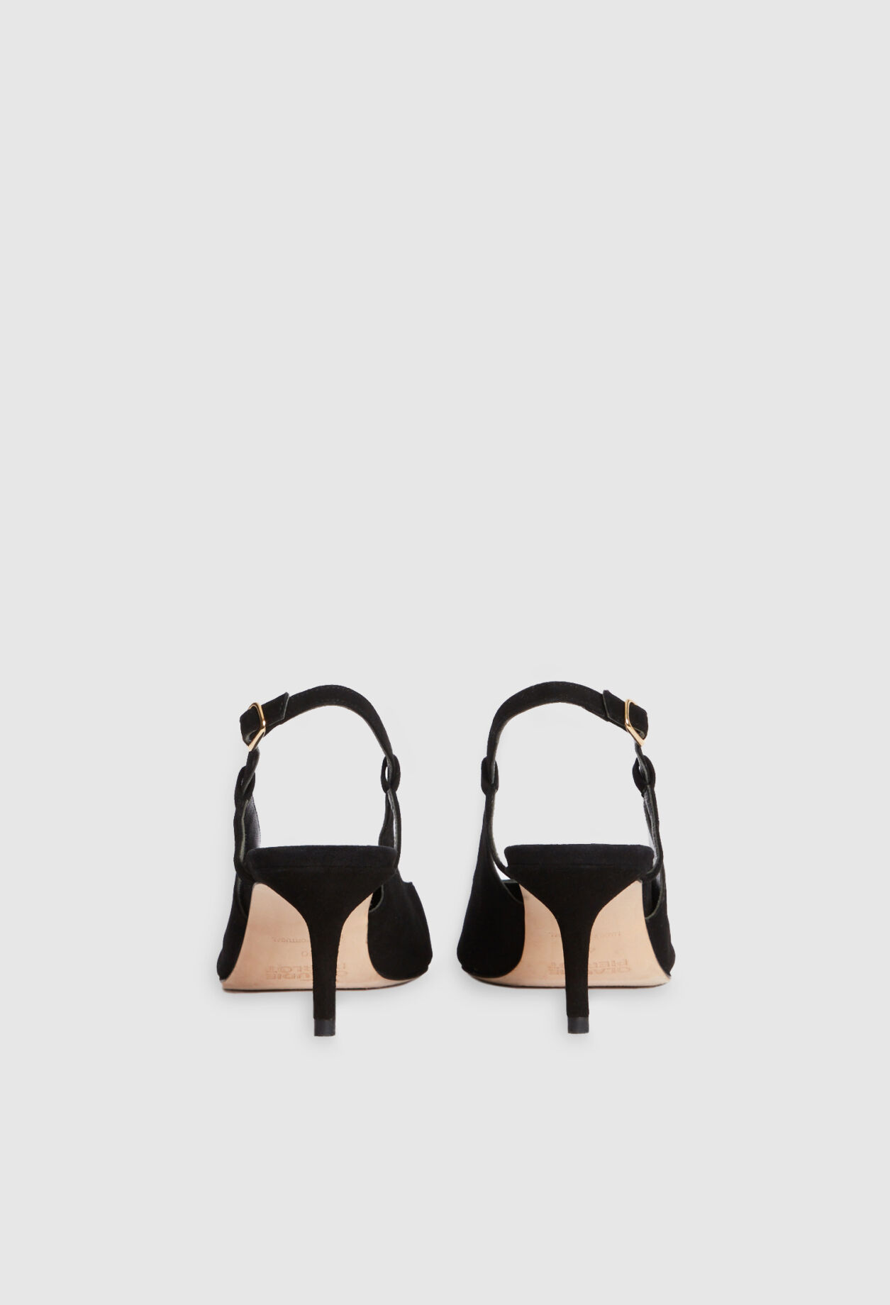 Tacones slingback cuero
